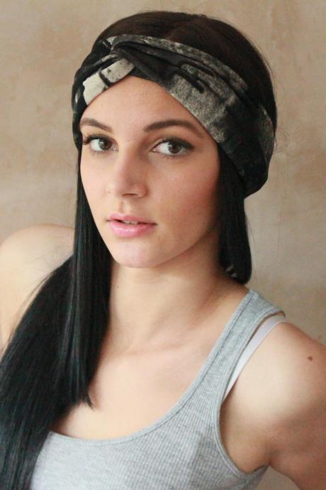 Workout headband -Turban Headband, Yoga Headband, Turban Twist, Exercise headband, Boho Headband, Hippie Headband 